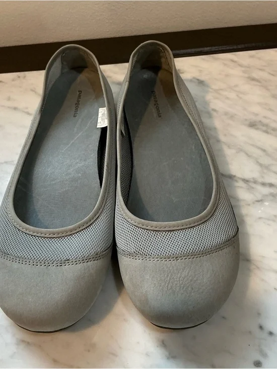 🤎 Patagonia Women’s Light Gray Maha Breathe Ballet Flats - Size 8 - Picture 2 of 9